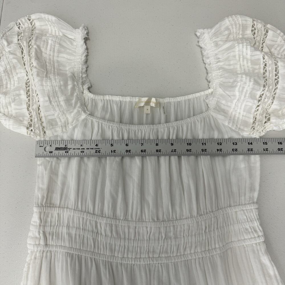 LoveShackFancy Womens Dress M White Lilium Dainty Cottagecore Feminine Bridal - Picture 5 of 13